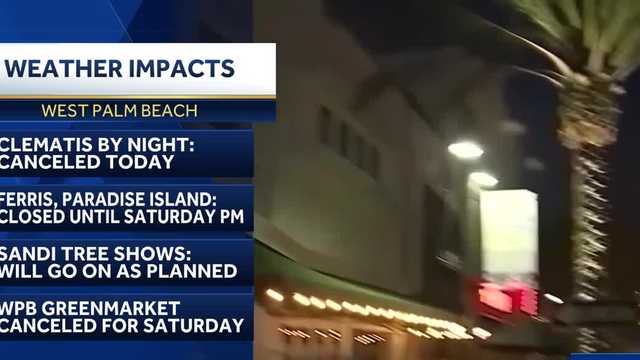 Inclement weather alters events in Palm Beaches, Treasure Coast - Vimarsana News