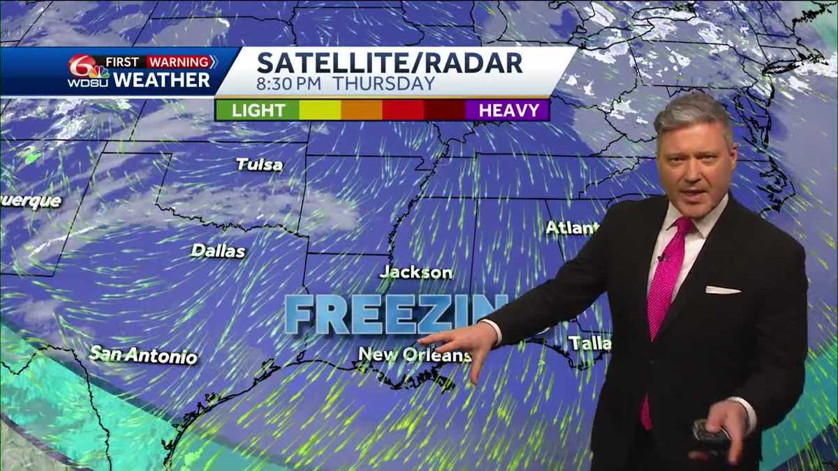 New Orleans weather forecast how cold Friday when will it rain