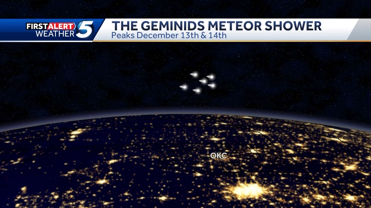 Oklahoma's weather may get in the way of Geminid Meteor Shower