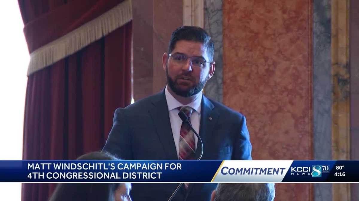 Iowa House Majority Leader Matt Windschitl campaigns for Iowa’s 4th congressional district