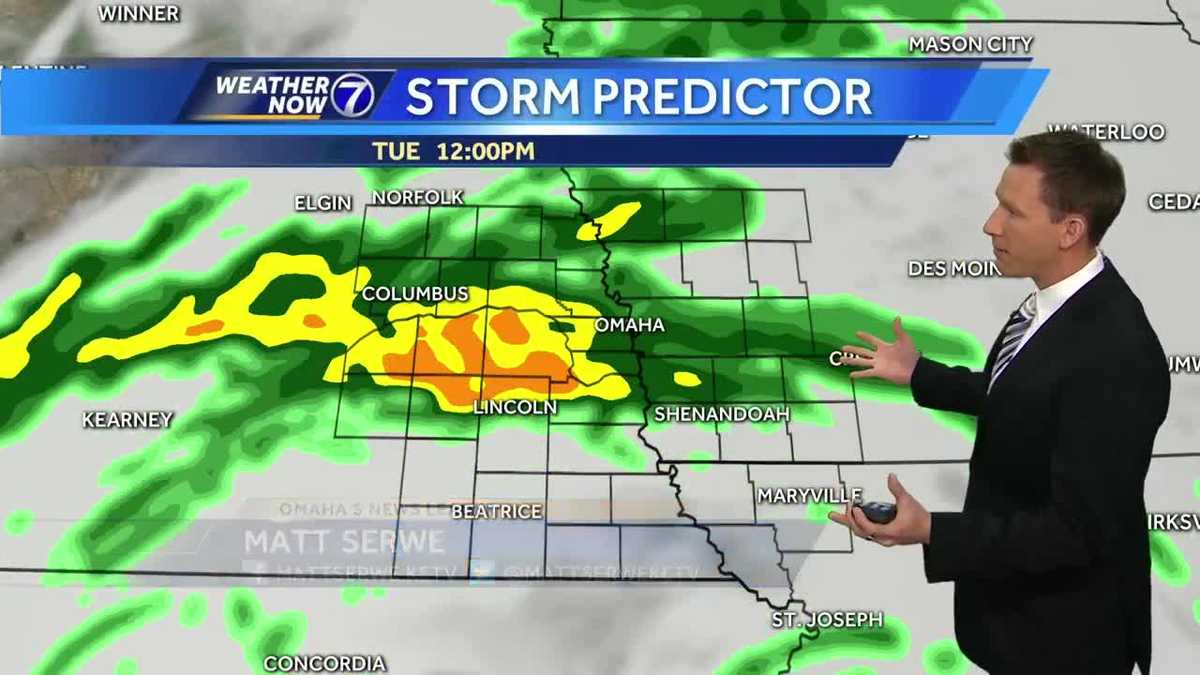 Several rounds of rain and some thunder Tuesday