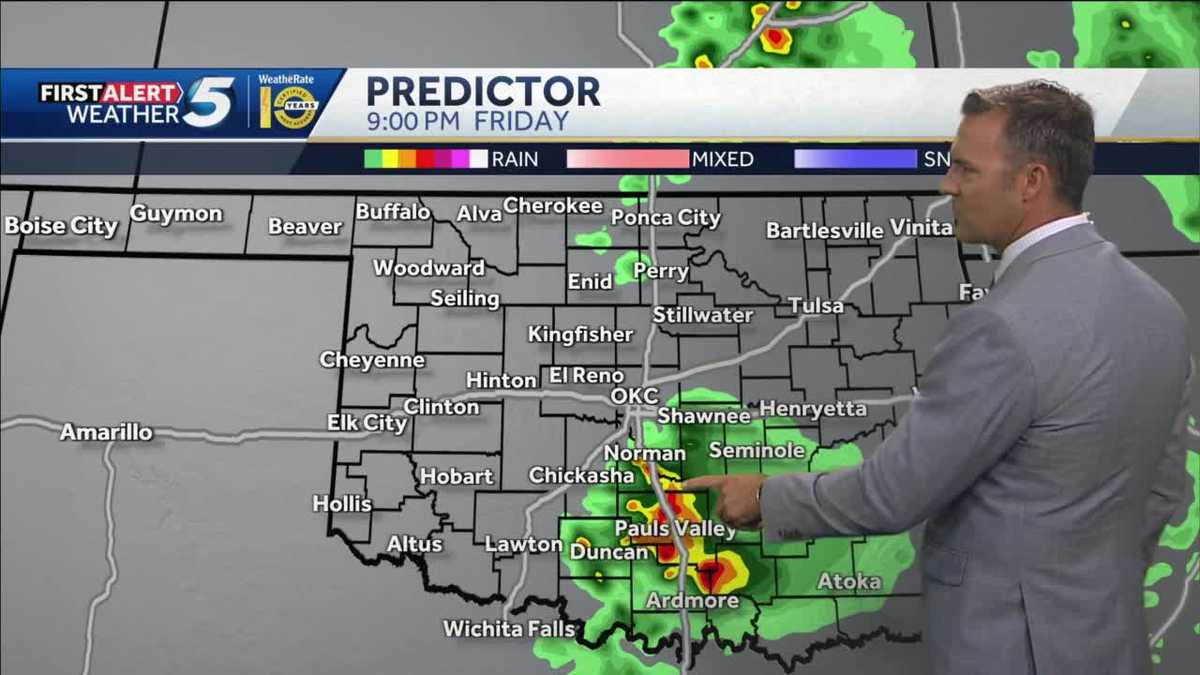Oklahoma to see storms fire up Friday
