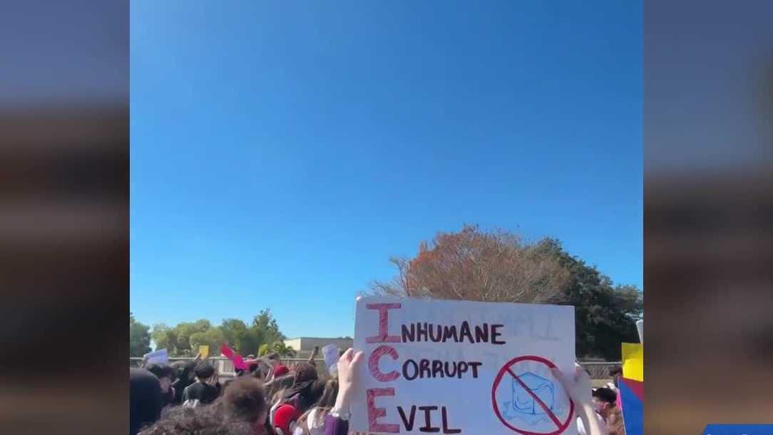 Lee County students protest ICE activity amid mixed reactions