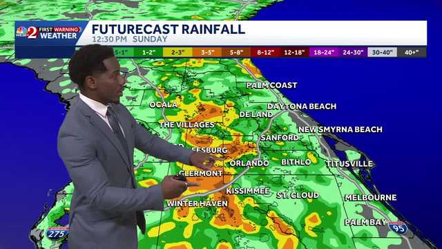 Heavy Late Afternoon Showers and Storms May Pose Flood Concerns for Central Florida Warming Trend Continues Through the Weekend
