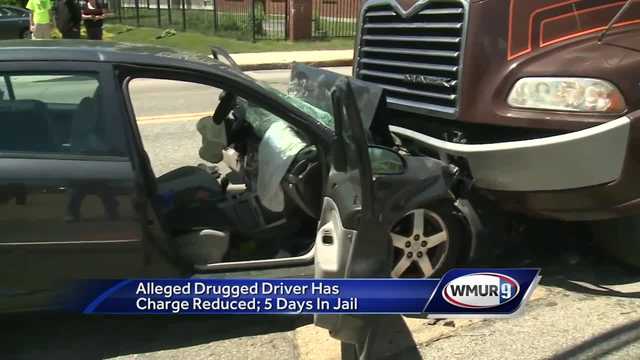 Alleged drugged driver has charge reduced