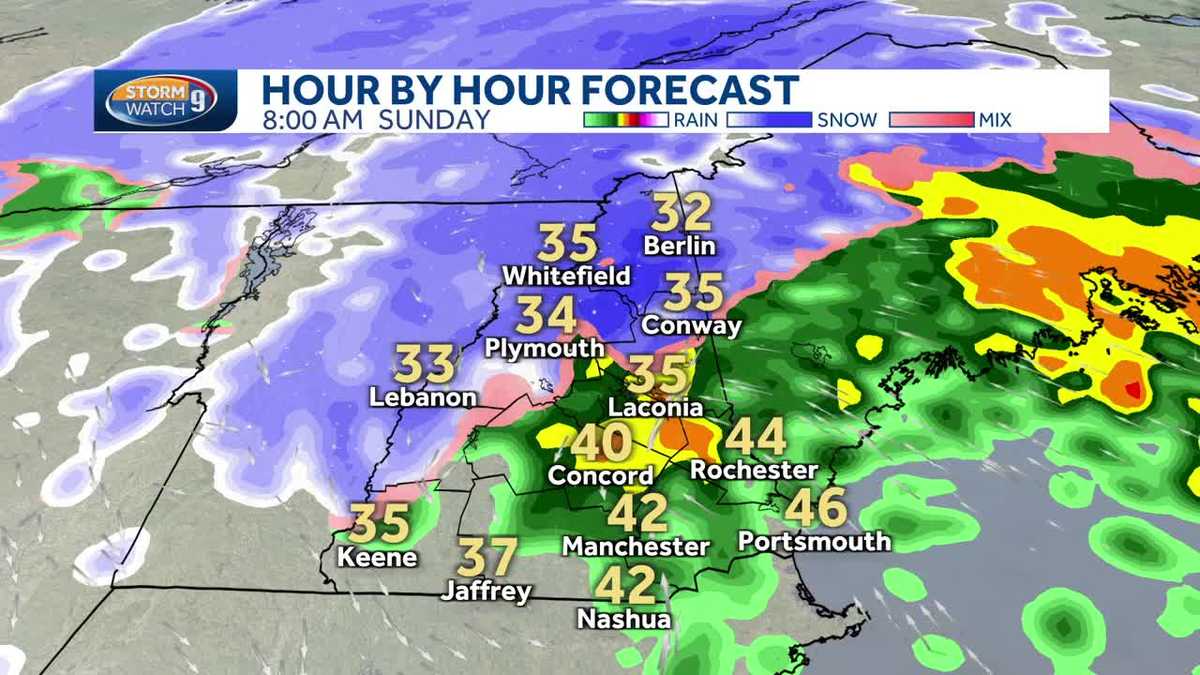 NH forecast video Snow, rain, and coastal flooding to impact NH
