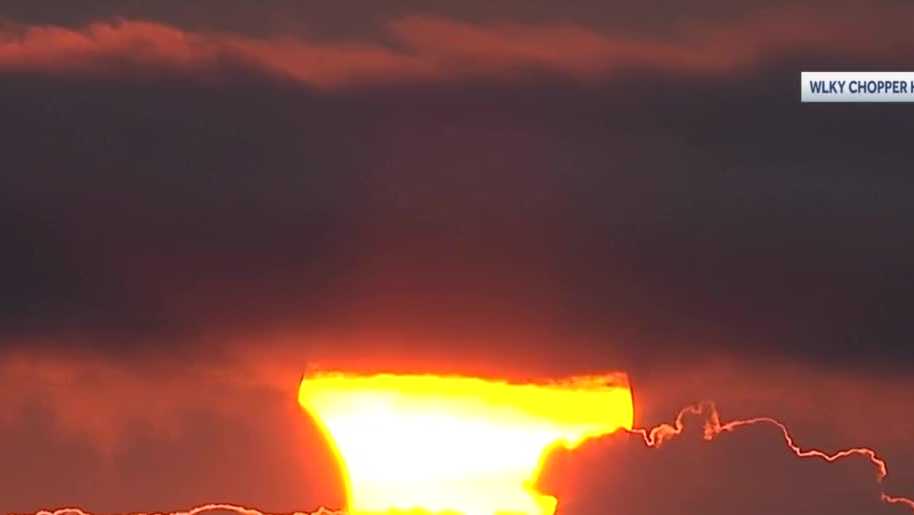 WATCH Glimpse through the clouds of annular solar eclipse over Louisville