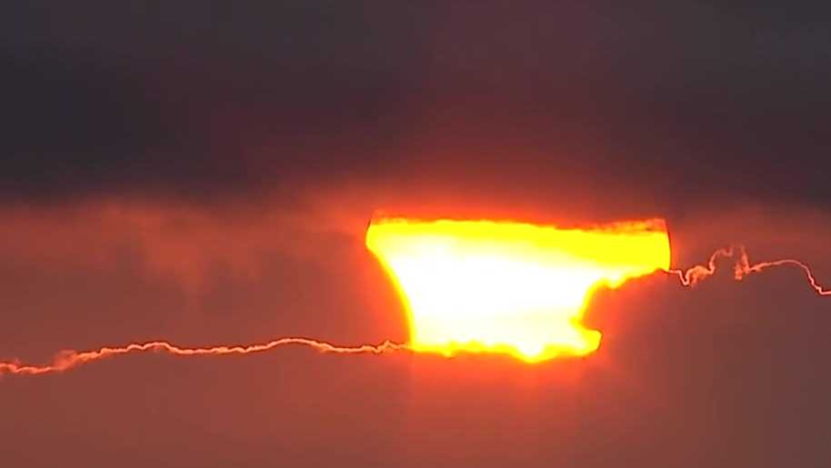 WATCH Glimpse through the clouds of annular solar eclipse over Louisville