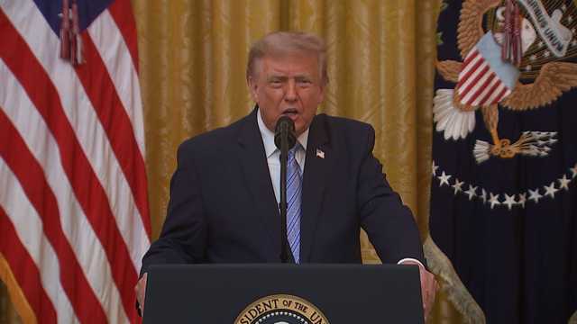 Trump claims foreign influence in 2020 election during primetime address and releases declassified documents