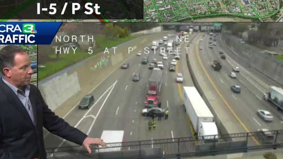 Big rig crash on I-5 in Sacramento causes some delays