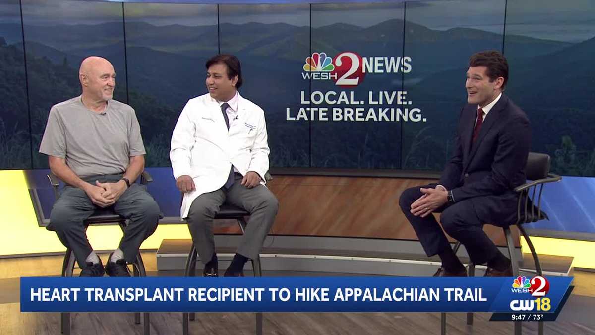 Central Florida heart transplant recipient, 65, to hike Appalachian Trail