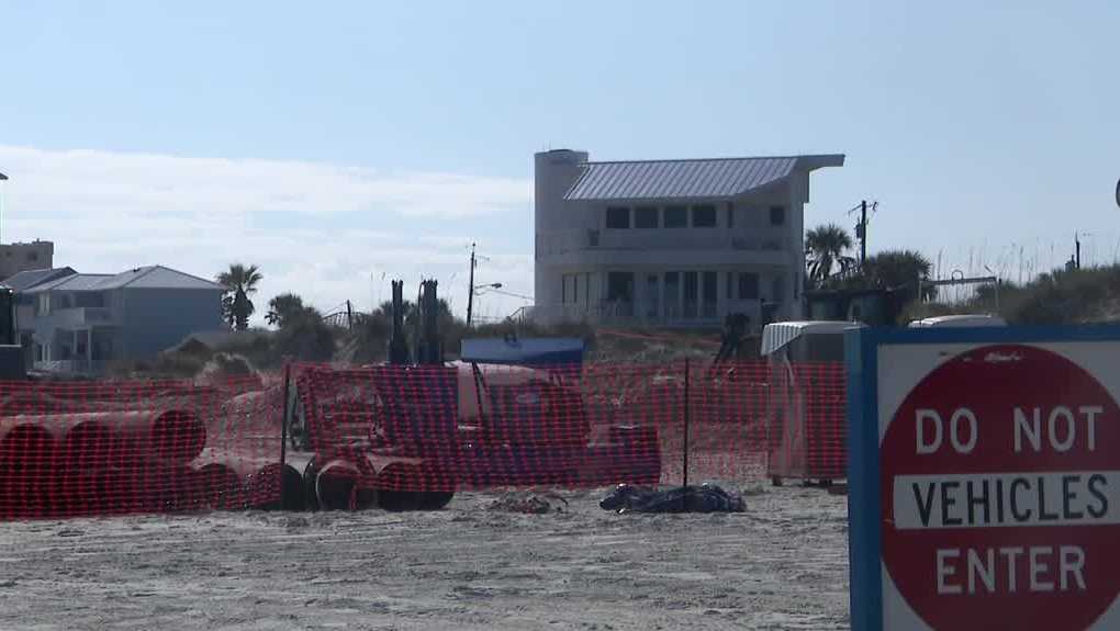New sand replenishment project underway in New Smyrna Beach