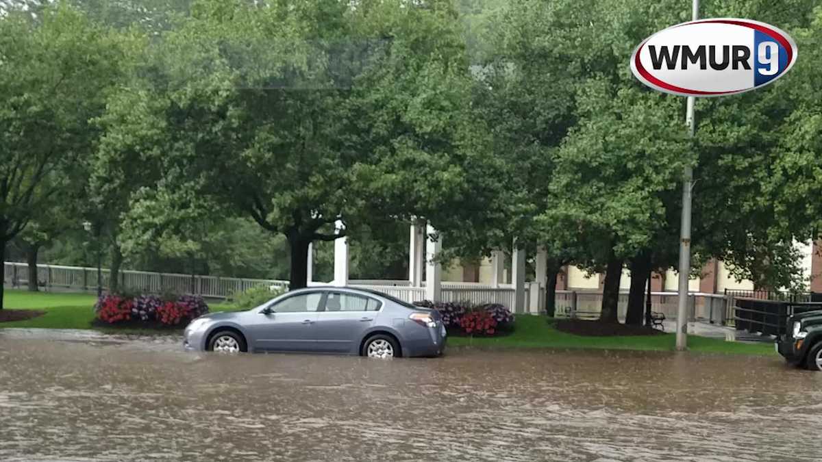 Raw Flooding in downtown Laconia