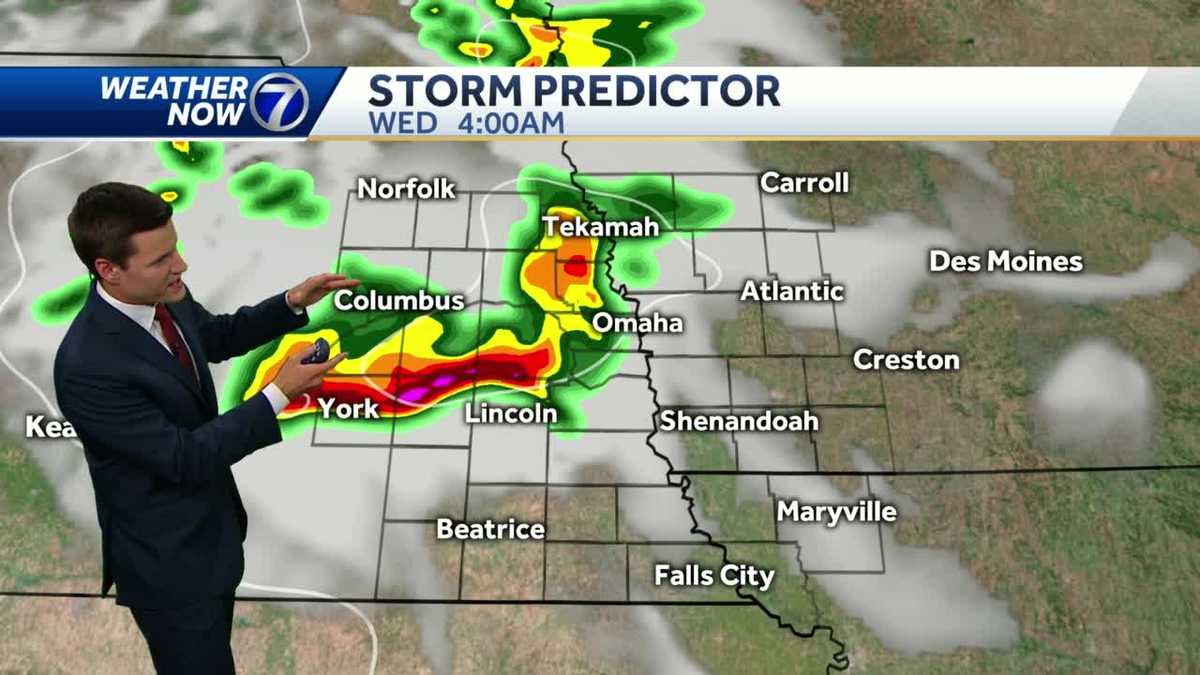 Scattered storms possible overnight into early Wednesday