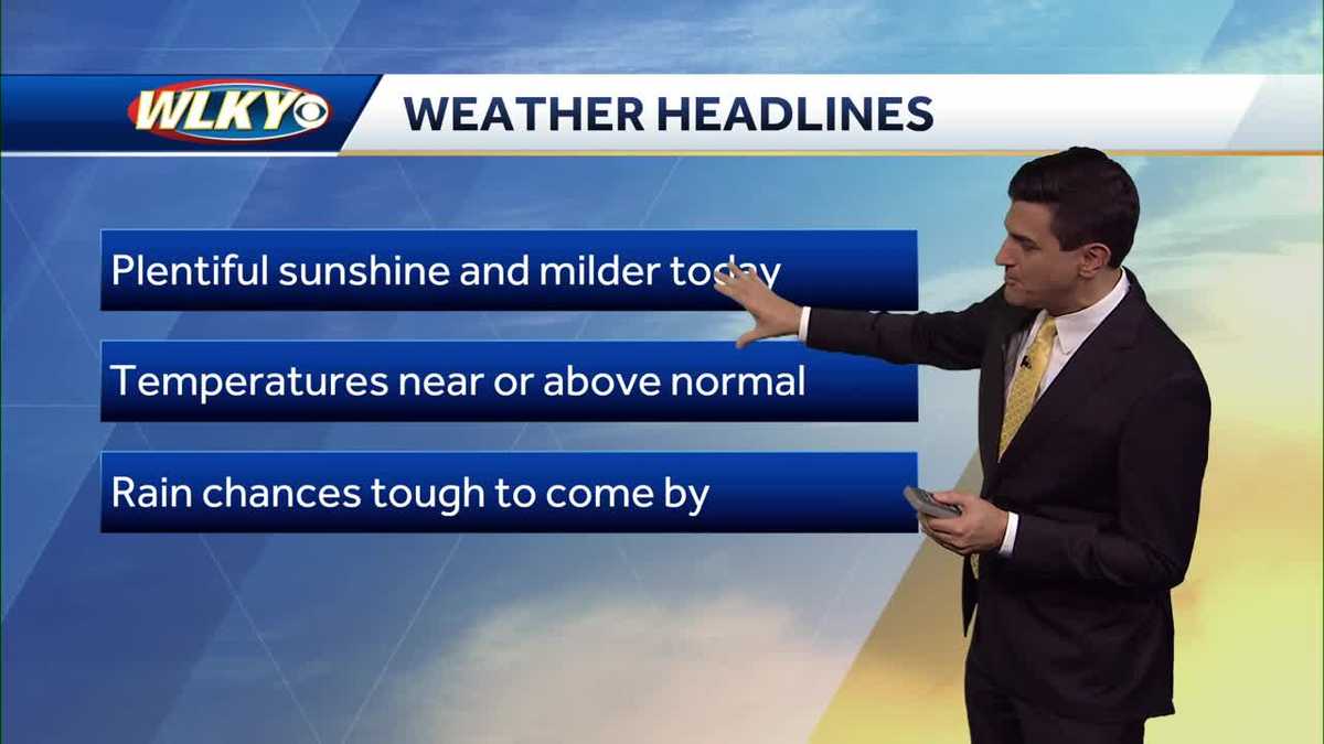 Sunny and mild Tuesday