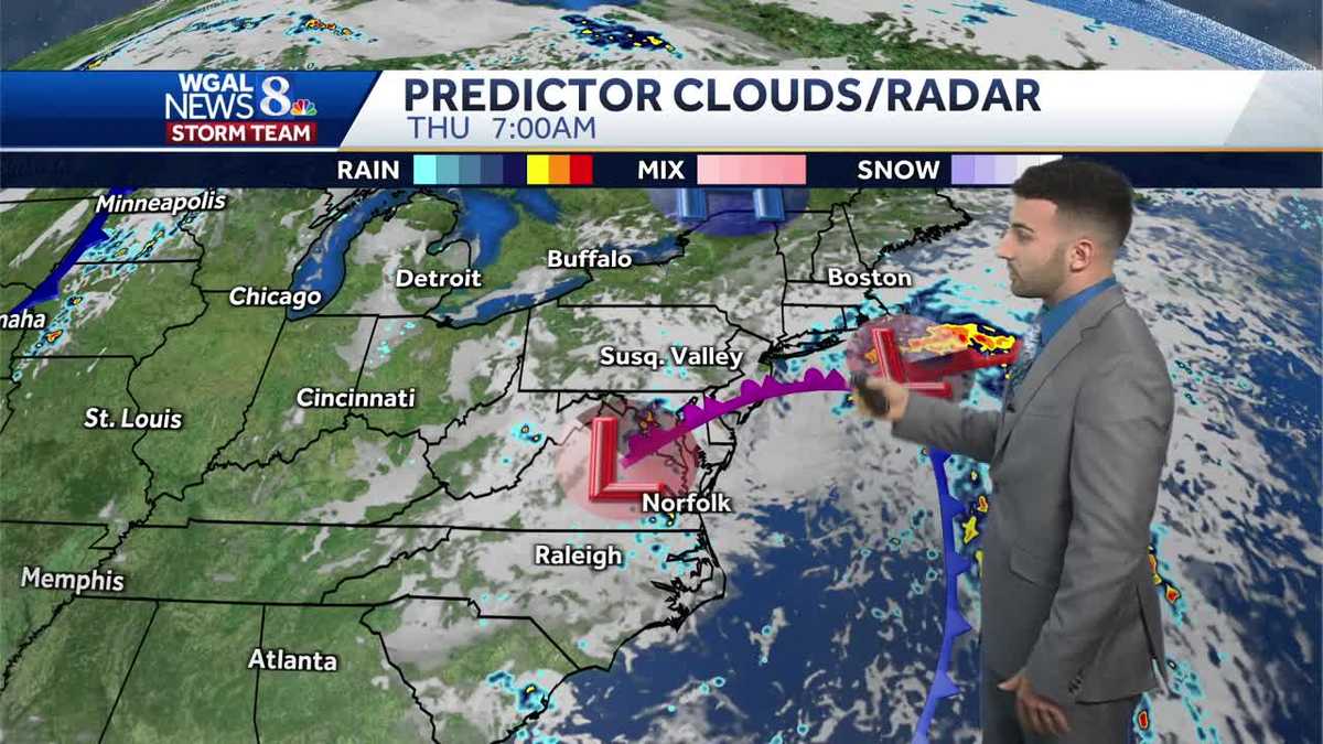 Showers continue this afternoon, rain tapers throughout the day