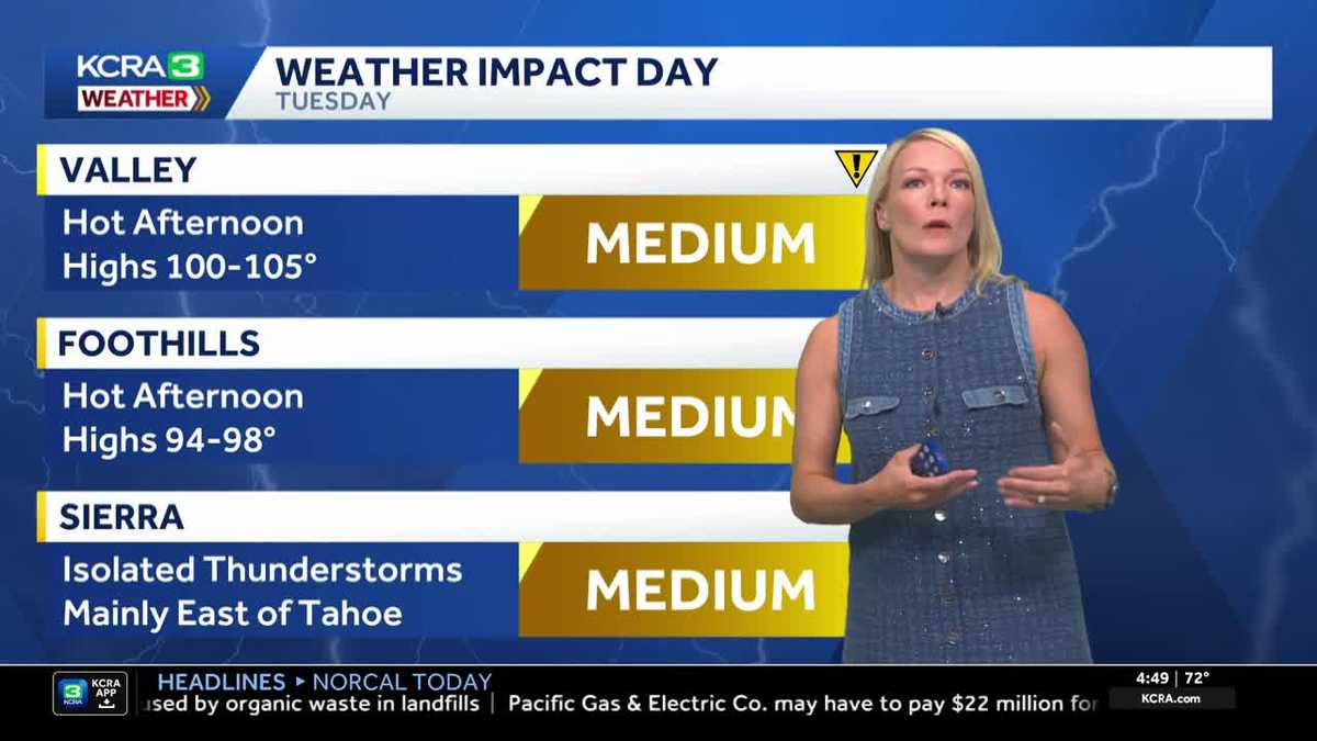 NorCal forecast: Triple-digit Valley heat and Sierra storms