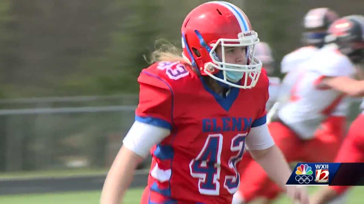 Glenn football's first female kicker makes history