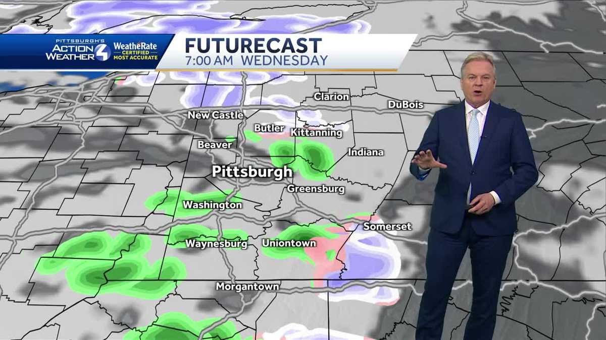 Cloudy with a few showers, flurries