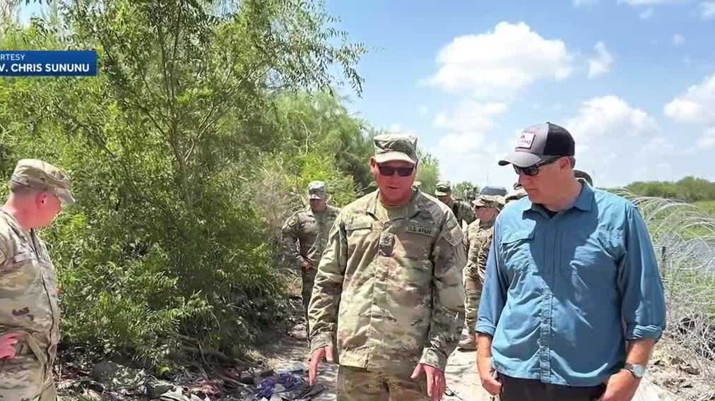 Sununu visits NH National Guard soldiers deployed to southern U.S. border