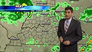 Mostly cloudy and cool Monday