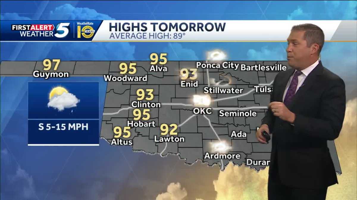 Rain chance remains tomorrow