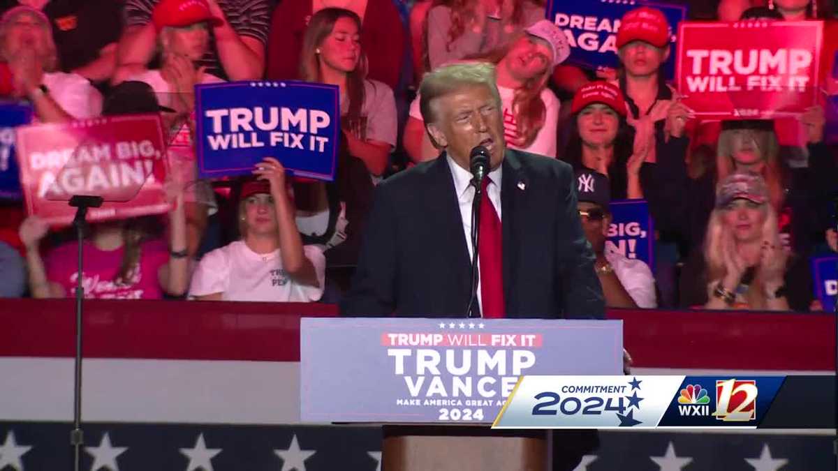 North Carolina: Donald Trump rallies supporters in Greensboro - WXII
