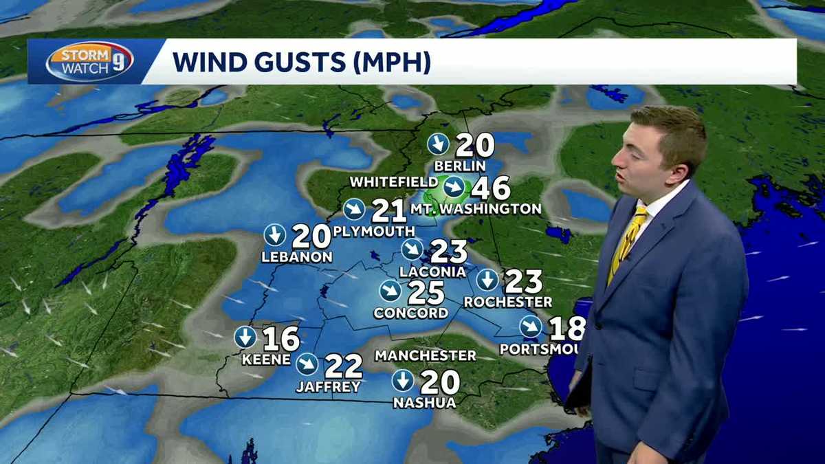 Video: Scattered rain, snow showers moving through parts of New Hampshire