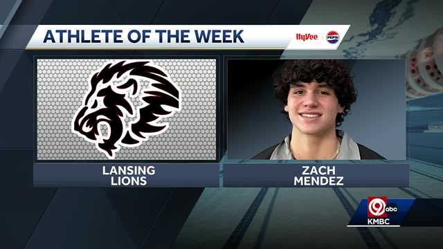 KMBC HyVee-Pepsi Athlete of the Week: Zach Mendez, Lansing