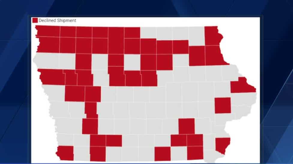 43 Județul Iowa refuză să atribuie vaccinul COVID-19 săptămânal 43 Județul Iowa refuză să atribuie vaccinul COVID-19 săptămânal