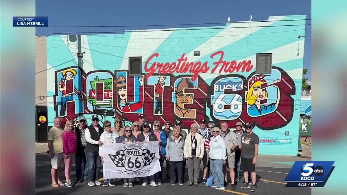 Route 66 centennial RV caravan visits Oklahoma City