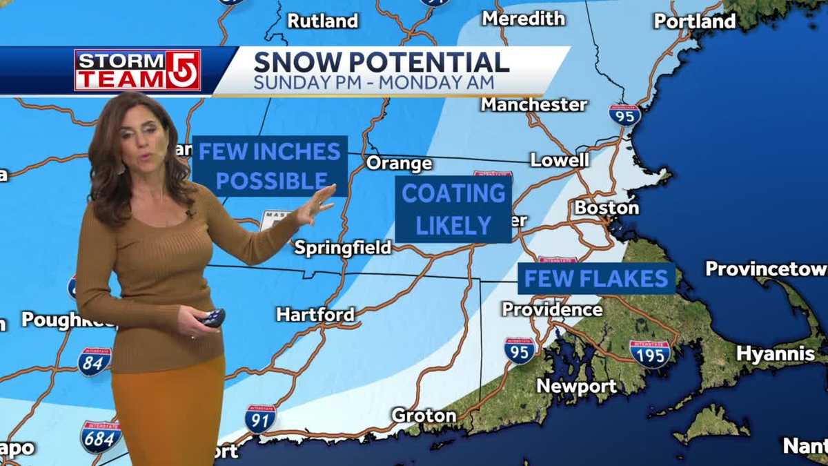 Video: Breezy day with touch of snow for some this weekend
