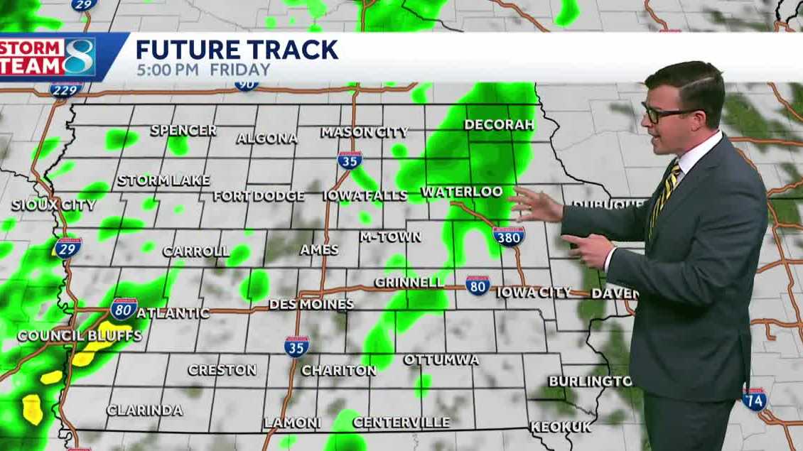 Iowa weather: Staying cool with more rain chances later this week