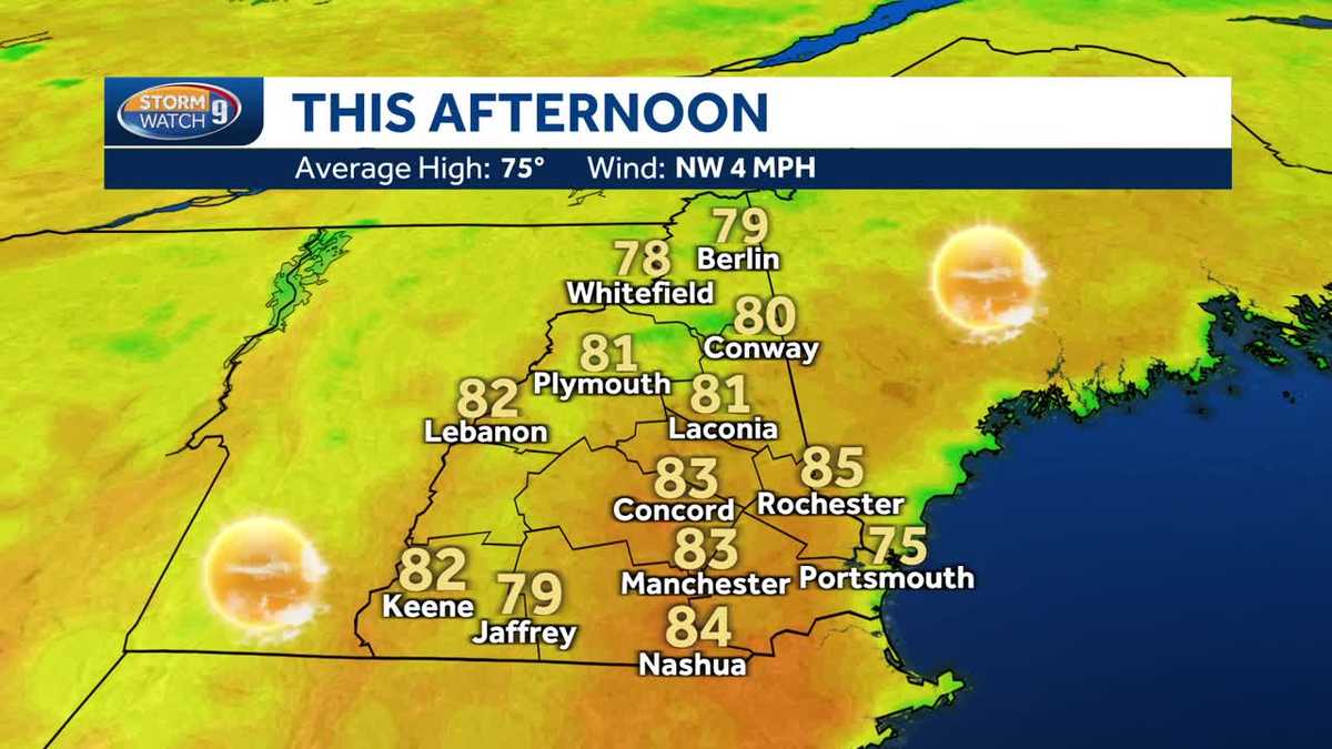 Video: Warmer conditions heading into the weekend