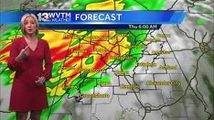 One more dry day before the threat of severe storms with flash flooding ...