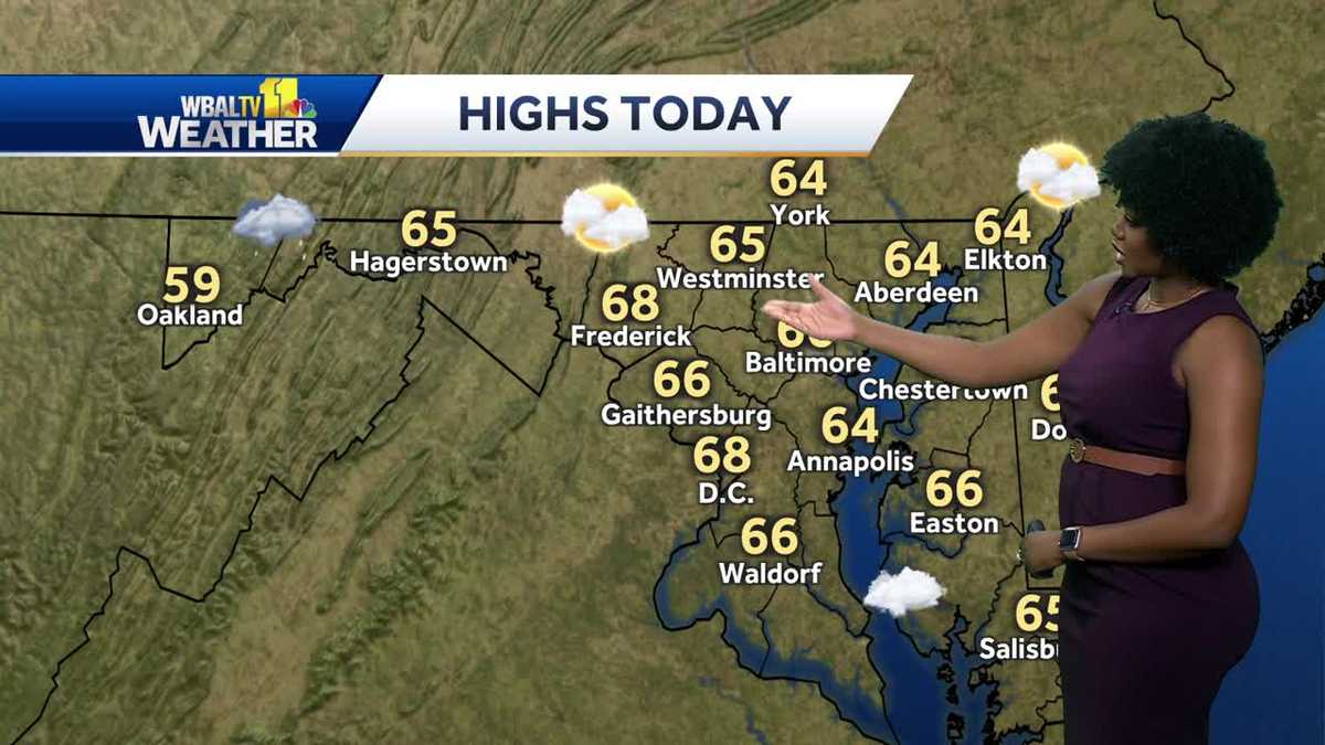 A Mix of sun and clouds to start Mother's Day weekend in Maryland