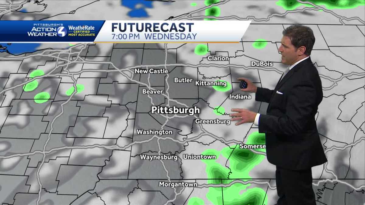 Pittsburgh weather: Mild and scattered showers