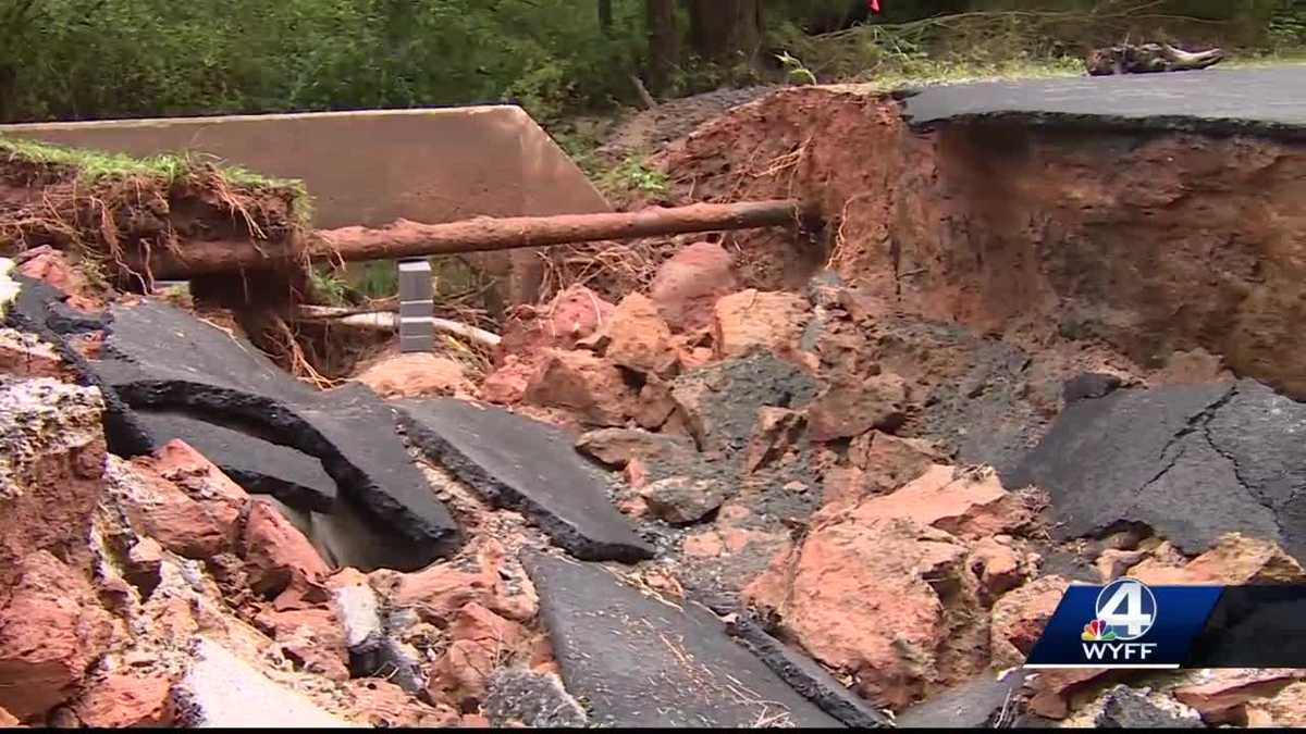 Sinkhole forms following torrential rain in