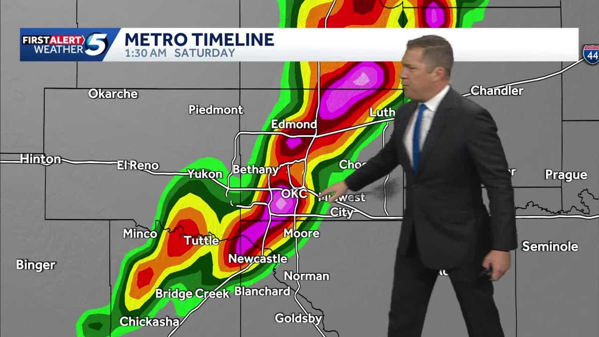 TIMELINE: More severe weather possible for parts of Oklahoma overnight