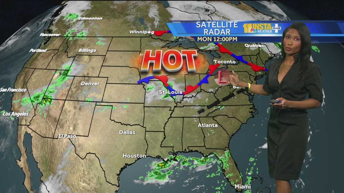 High temperatures expected to stay in 90s through Tuesday