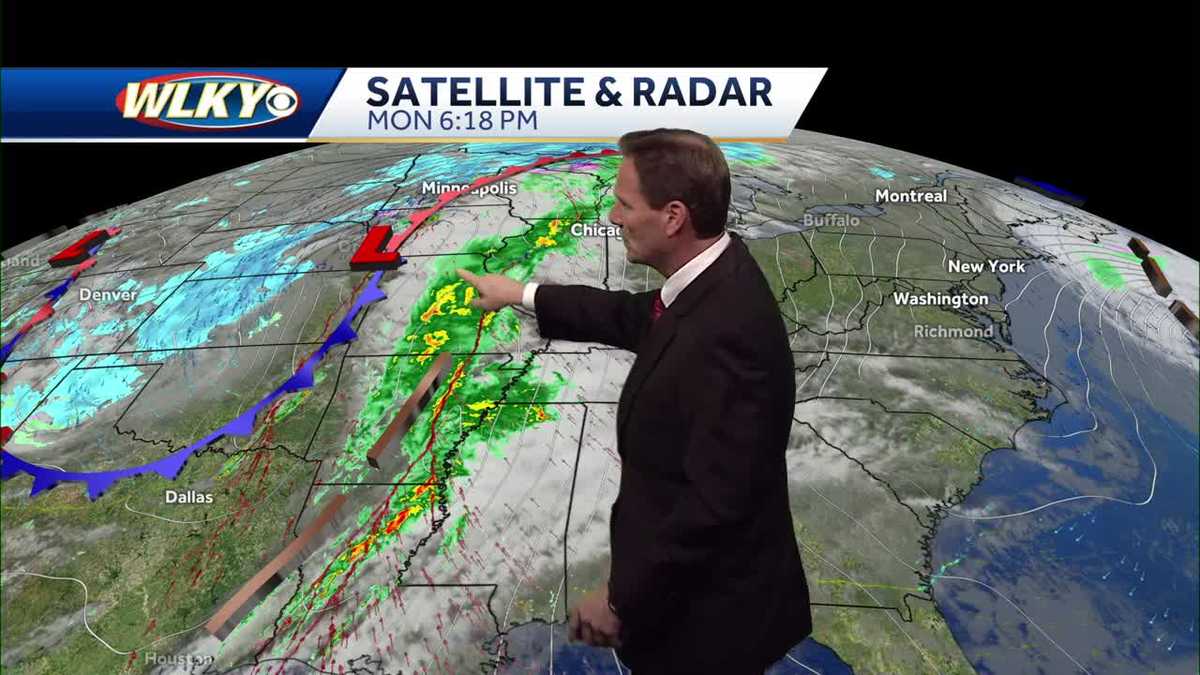 Showers and a few storms on the way...