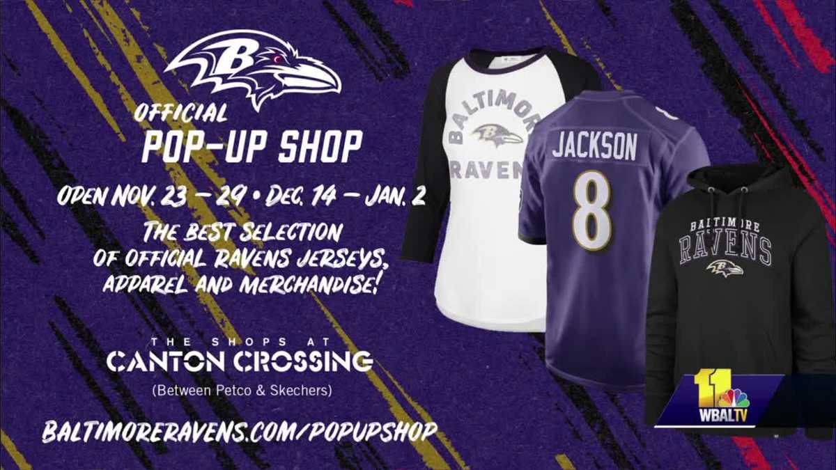 Start your holiday shopping early with the Baltimore Ravens popup shop