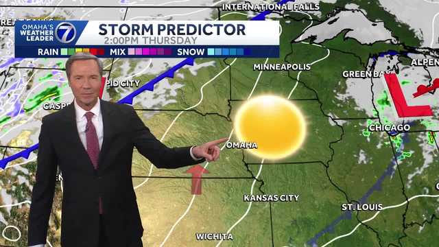 Sunny Thursday ahead for Omaha, quite chilly this weekend