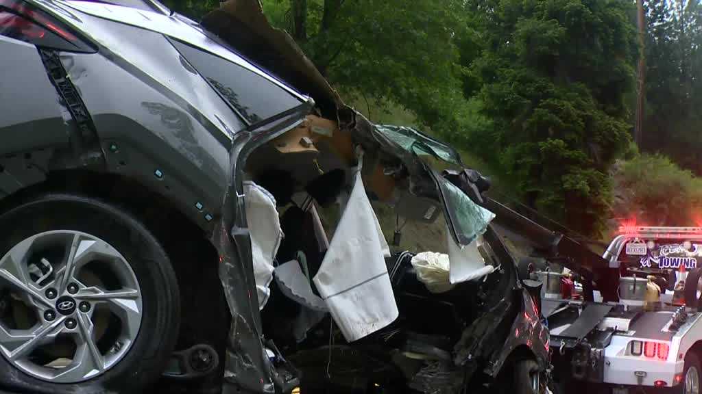1 dead, 3 others injured after SUV veers road and crashes into American River, CHP says