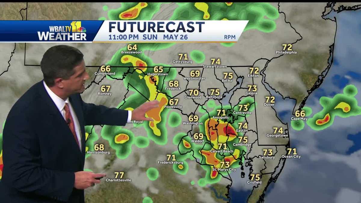 Scattered thunderstorms possible this afternoon