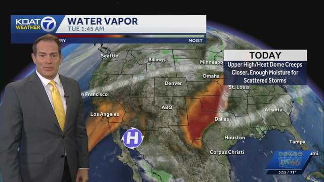Little better chance of scattered storms in play for late afternoon and evening hours today