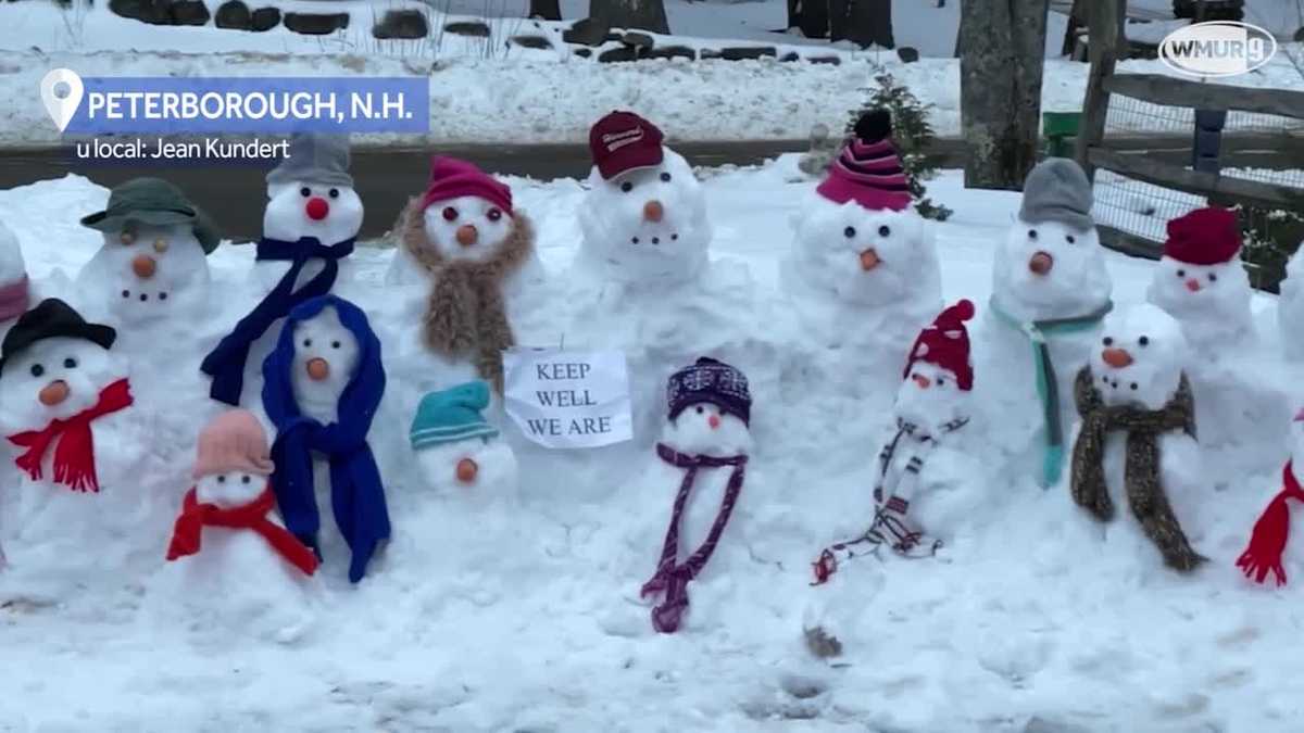 Video: Snowmen built for assisted living residents in Peterborough