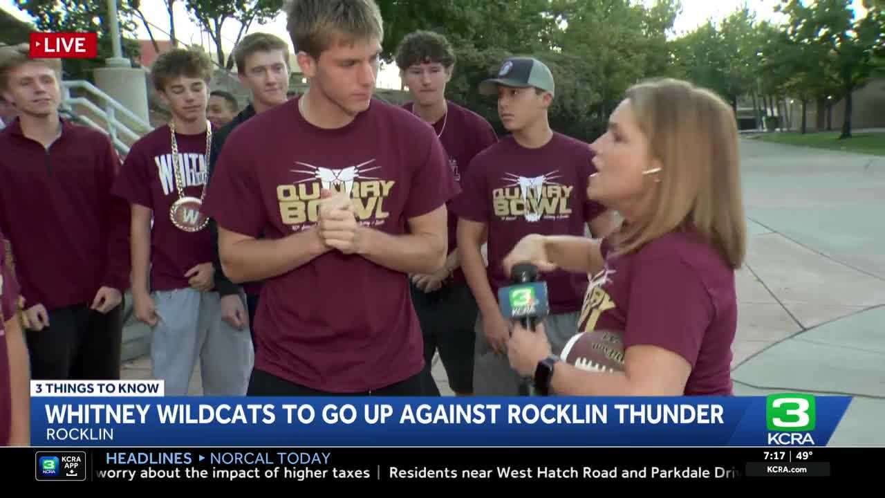 Whitney High Wildcats, Rocklin High Thunder gear up for Quarry Bowl rivalry in Rocklin