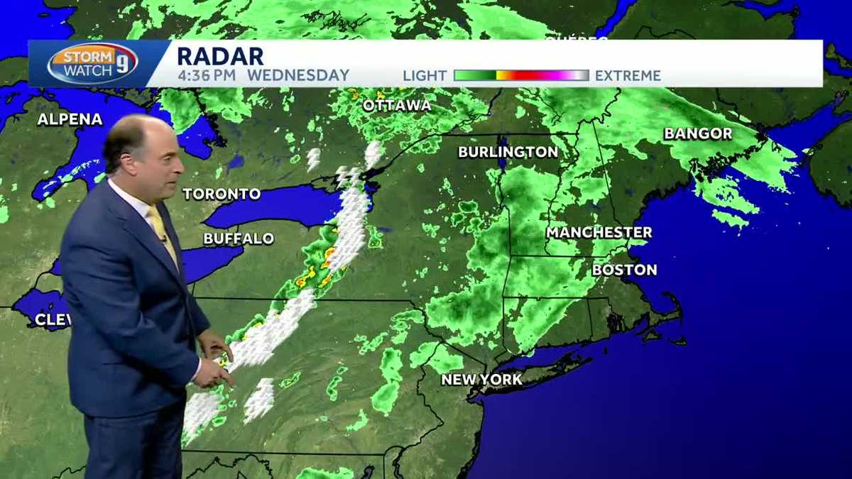 Video: Steady rain, downpours possible in New Hampshire