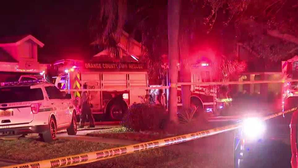Firefighters battle Orange County house fire
